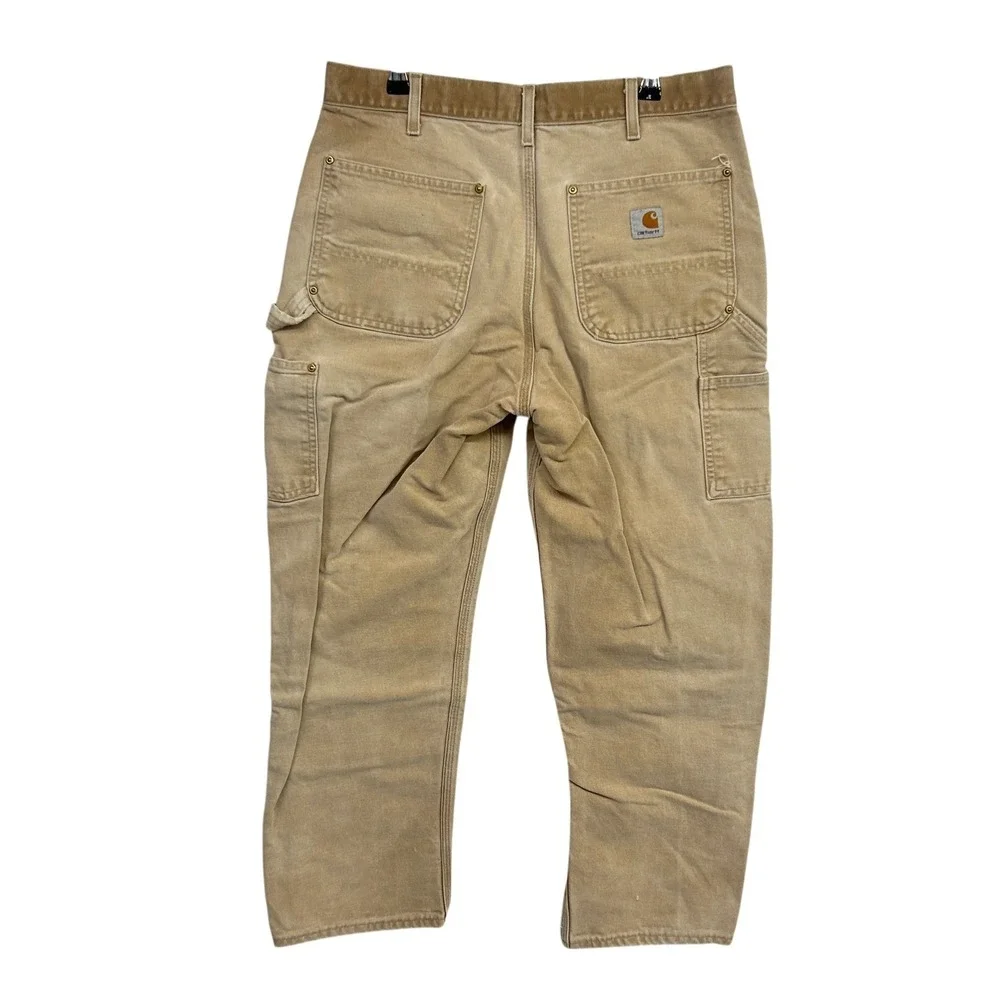VTG‎ Carhartt Lot 3 USA Double Front Duck Canvas Carpenter Pants 34x30 Dungaree